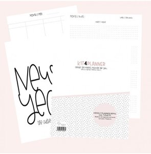 Relleno Kit4Pplanner Agenda Semana vista Sin fechas